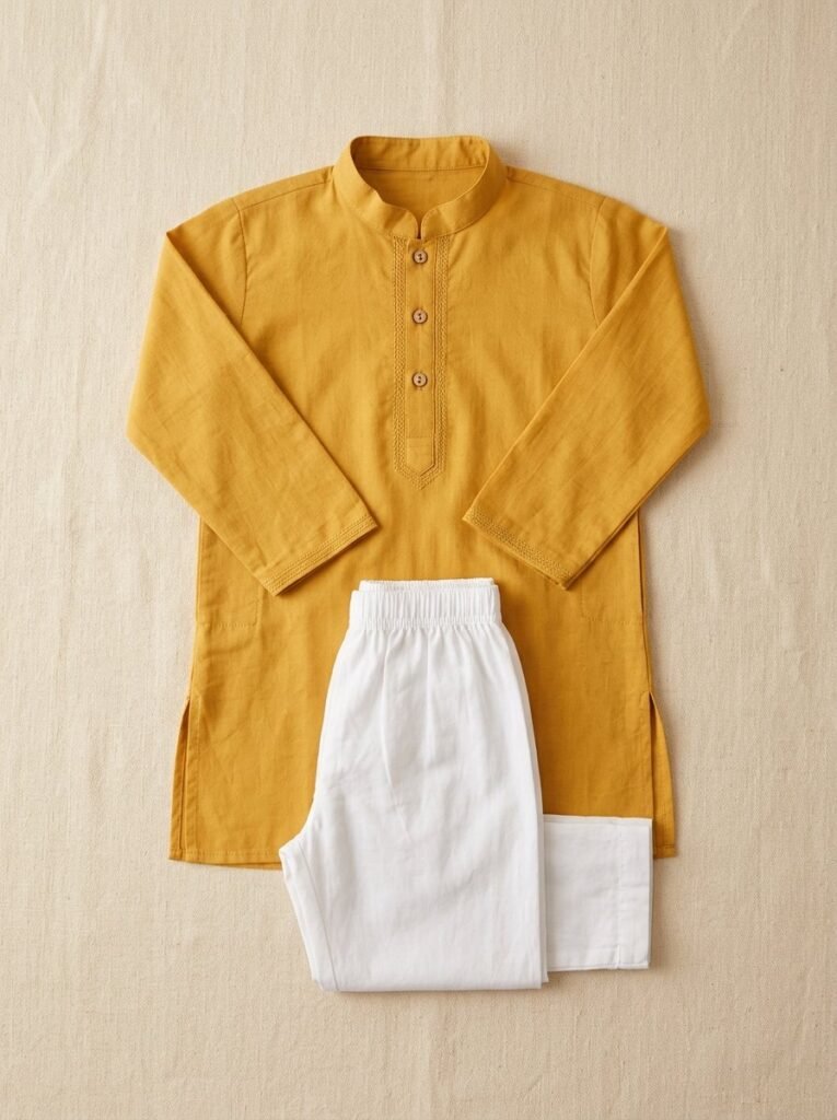 Boys' Cotton Kurta Pyjama Set - GK Fashions Bengaluru