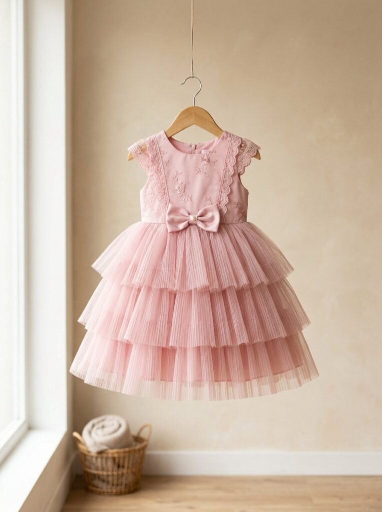 Girls' Tulle Party Frock - GK Fashions Bengaluru