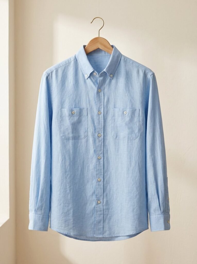 Men's Linen Casual Shirt - GK Fashions Bengaluru