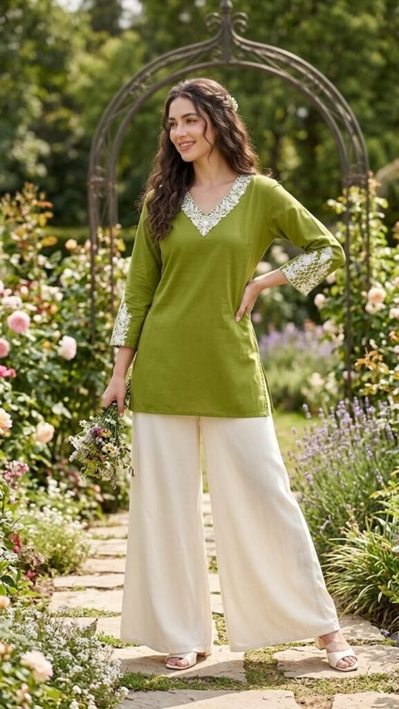 Women's Embroidered Tunic Top - GK Fashions Bengaluru